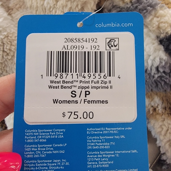 Columbia Sportswear  Women's West Bend Print II Full Zip Jacket Size Small NWT - Picture 4 of 9
